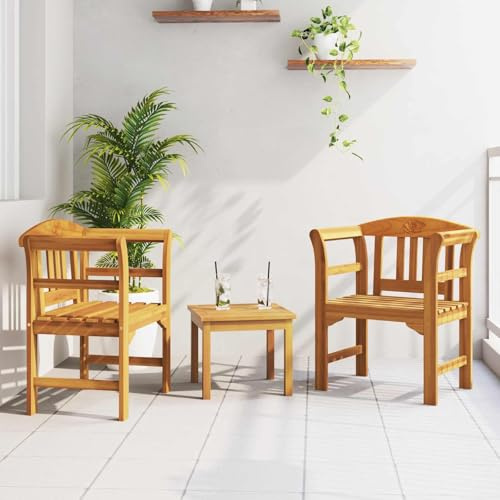 Générique Ensemble de Salon Rose de Jardin 3 pcs Naturel,Meubles,Mobilier de Jardin,Salons de Jardin,3416312