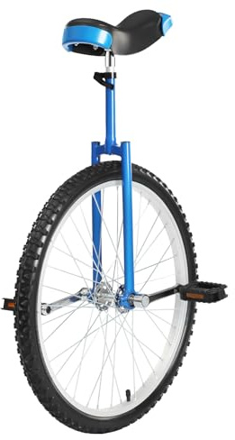 chennnls 24 Zoll Einrad für Sport, Verstellbares Einrad-Fahrrad Balance Training für 7-60 Jahre, Manganstahl-Rahmen