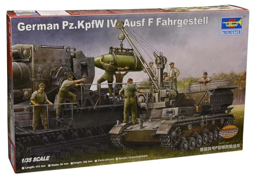 Trumpeter 00363 Modellbausatz German Pz.Kpfw IV Ausf F Fahrgestell, Verschieden