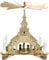 alles-meine.de GmbH Holz Bastelset 3-D - Pyramide Kirche - komplett ausgesägt Natur Selbstbausatz/zum selber basteln - Echt Erzgebirge - Handarbeit aus Deutschland - Deko für W..