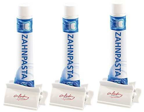 infactory Tubenpresse: Praktische Tubenquetscher im 3er-Spar-Pack (Tubenausdrücker, Tubenroller, Roller Zubehör)