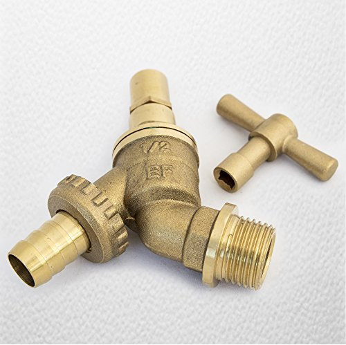 Lockshield 1/2 Hose Union Bib Tap Outside Garden Tap secure against water loss