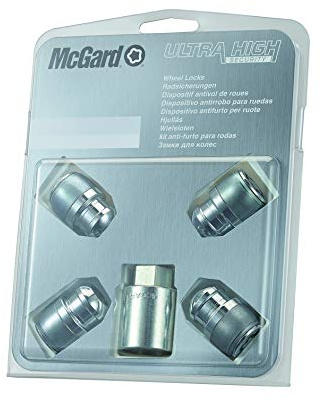 McGard Lock Nuts (Ultra High Security SL M12 x .1.5, spherical base R12, total length (l2): 35.0 mm, opening of the 19 mm Wrench