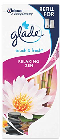 Glade Touch & Fresh Air Freshener Refill, Touch Activated Fragrance Infused with Essential Oils, Relaxing Zen, 10ml