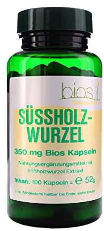 Bios Süssholzwurzel 350 mg, 100 Kapseln, 1er Pack (1 x 52 g)