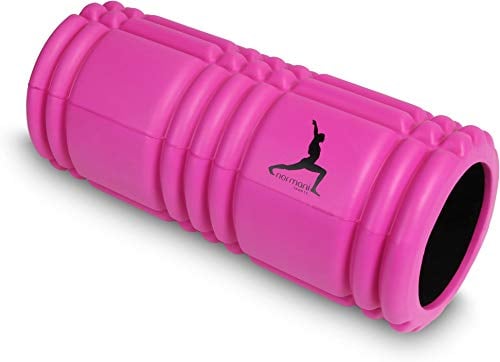 Fitnessrolle Faszienrolle zur Selbst-massage Massagerolle Foam Roller Yoga-Rolle mit aktivierender Oberflächenstruktur Farbe Pink