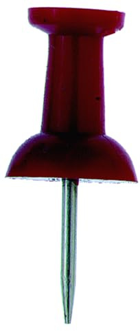 ALCO-Albert 662-12 - Pinnwandnadeln, Dose à 40 Stück, rot