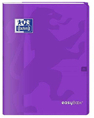 Oxford EASYBOOK Schulheft, 24 x 32 cm, 96 Seiten, 90 g, Violett