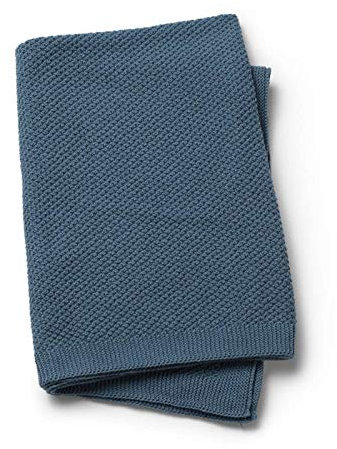 Elodie Details, Gewebte Decke mit Moos-Stricktechnik, Tender Blue, 70 x 100cm