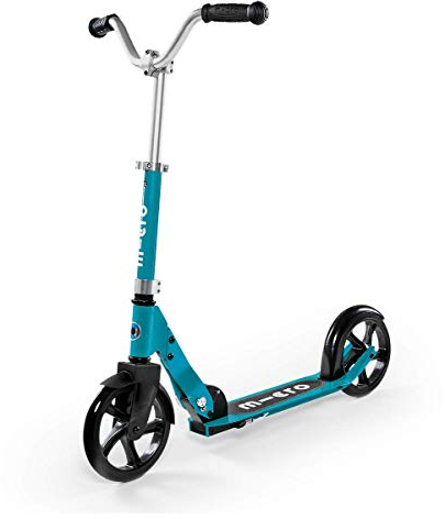 Micro Scooters | Cruiser Kinderscooter | Lenker verstellbar | leicht | faltbar | 6-12 Jahre | Jungen & Mädchen | Aqua