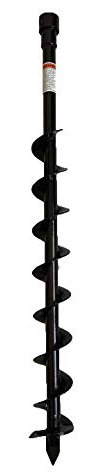 GardenTrax 2-Inch Diameter Earth Auger, Black (3-Inch Diameter)