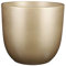Mica Decorations Tusca Pot de fleurs céramique rond doré 28 x Ø 31 cm - Pot de plante