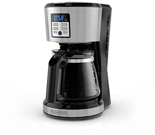 BLACK+DECKER 12-Cup* Coffeemaker, Programmable, Exclusive VORTEXTM Technology, CM1331S-1