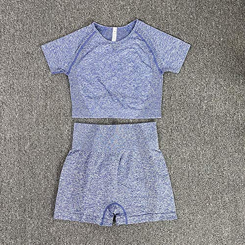 Nuokix 2/3/5 pezzi senza cuciture da donna set yoga leggings a vita alta abbigliamento sportivo allenamento abbigliamento palestra fitness manica lunga crop top abiti sportivi (colore: camicia