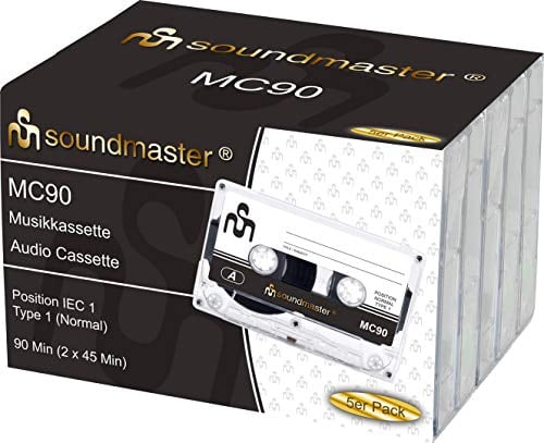 Soundmaster Cassette Audio 90 Min Jeu de 5