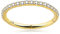 OUFER 9K Solid Gold Helix Hoop - 16G Cartilage Piercing Schmuck Mit CZ Linie für Daith, Rook, Conch - Auch als Nasenring Geeignet - 6mm