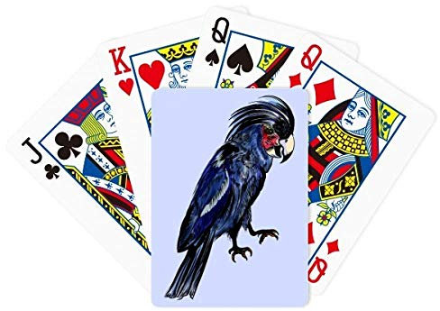 Deep Blue Papagei Bird Poker Playing Magic Card Fun Brettspiel
