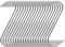 Ganci S, 20 Pezzi Ganci per Carne in Acciaio Inox, Ganci a S con Punta Affilata, Ganci da Carne, Gancio da Cucina, Ganci a S per Barbecue, Carne, Salsiccia, Frutti di Mare e Forniture Inattive