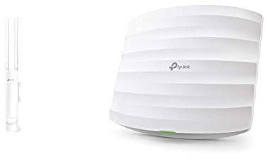 TP-Link EAP225 Outdoor AC1200 Gigabit WLAN Access Point Für Garten weiß & EAP225 AC1350 WLAN Access Point (Dualband 1350 Mbit/s mit MU-MIMO, Omada SDN, professionelles Mesh WLAN) weiß