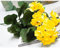 AIDNTBEO Künstliche Geranie Gelb Blumen 2 Bündel Pflanze Künstliche Pflanzen Künstliche Blume für Außen Innen Garten