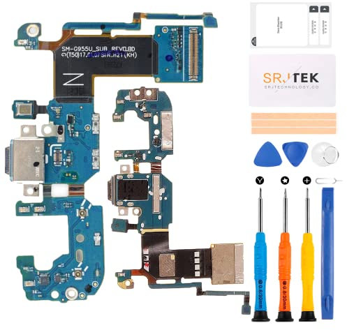 Conector de base de repuesto para Samsung Galaxy S8 Plus para Samsung S8 Plus, puerto de carga G955, puerto de auriculares SM-G955 con micrófono/conector de audio/kits de reparación de reemplazo de