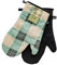 ESSEX - Ofenhandschuhe Tartan, 19 x 30 cm, Backhandschuhe, Hitzebeständig, 2er-Set - Grün