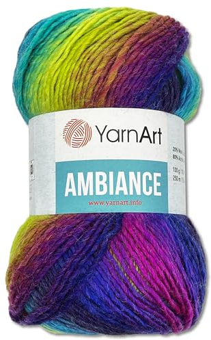 Frida's Wollhaus YarnArt 100 g Ambiance Garn Wolle mit Farbeverlauf Häkeln Stricken 14 Farben (153)