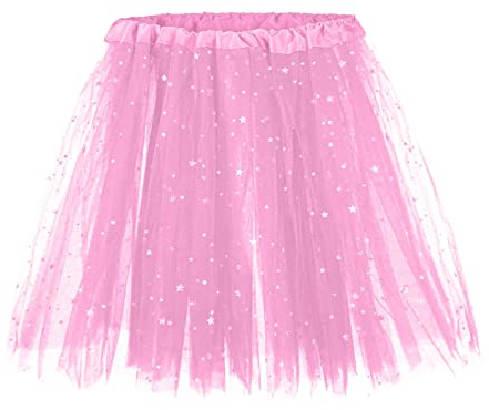 Prime Deals Karneval Kostüm Damen Rock Weiß Midi Tüllrock Schwarz Lang Schlange Tütü Blau Silber Glitzer Dunkelgrün Grau