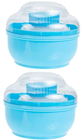 Angoily 2sätze Puder Puff Mit Aufbewahrungsboxen Sanfte Anwendung Für Empfindliche Haut Für Baden Für Neugeborene Und Kleinkinder