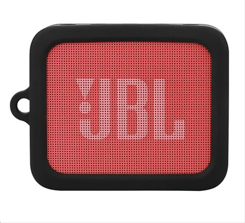 GIOPUEY Hülle Kompatibel mit JBL GO Essential, Silikon Stoßfeste Schutzhülle, Ultradünn Case Cover, Kein Geruch, Hülle Silikon - Schwarz