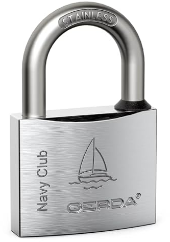 Nipter Vorhängeschloss rostfrei | Schloss mit Schlüssel 40 mm | massives Lock mit Doppelverriegelung | inkl. 3 Schlüssel | Bügelschloss wetterfest