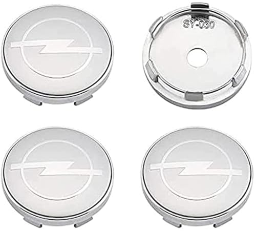 4 Stück Nabendeckel für Opel Astra H G J Insignia Mokka Zafira Corsa Felgendeckel Radnabendeckel Felgenkappen Radnabenkappen Wheel Caps Nabenkappen Radnabenabdeckung