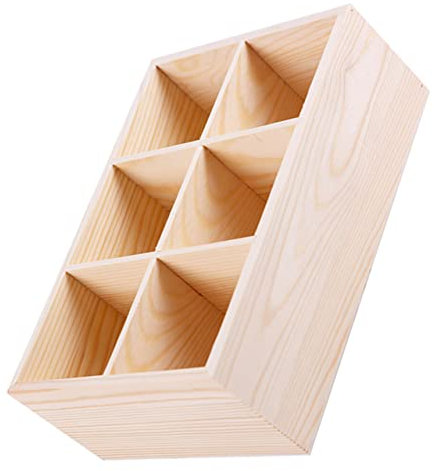 HAPINARY Buntstiftboxen Aus Holz Aufbewahrungskoffer Tragbar Schlicht Und Praktisch Stifthalter Für Malstifte Platzsparend Für Alltag