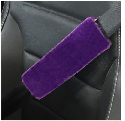Faux Lamm Plüsch Gurtpolster Auto 12.5 * 25cm 2 Stück Weiche Schulterpolster Kinder Erwachsener Polsterung Sitzgurt im Auto Sicherheitsgurt Abdeckung Seatbelt Protector für Autositzgurt Rucksack