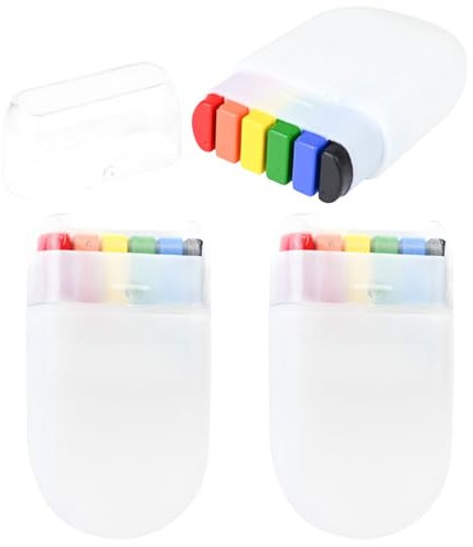 Barra de pintura facial arcoíris, 3 crayones de pintura facial, no se decoloran, 6 colores de crayones arcoíris para cara y cuerpo, maquillaje arcoíris portátil, pintura facial del orgullo gay, maquil