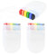 Barra de pintura facial arcoíris, 3 crayones de pintura facial, no se decoloran, 6 colores de crayones arcoíris para cara y cuerpo, maquillaje arcoíris portátil, pintura facial del orgullo gay, maquil