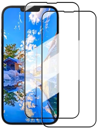 YOUULAR [2 Pack Screen Protector for Apple iPhone SE 2020 Tempered Glass Protective Film 9H Hardness High Transparency Anti-Shatter Anti-Bubble, Black Border