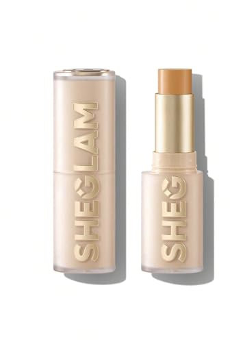 SHEGLAM Skin Magnet High Coverage Foundation Stick Longwear Medium Face Makeup for All Skin Types-Wheat