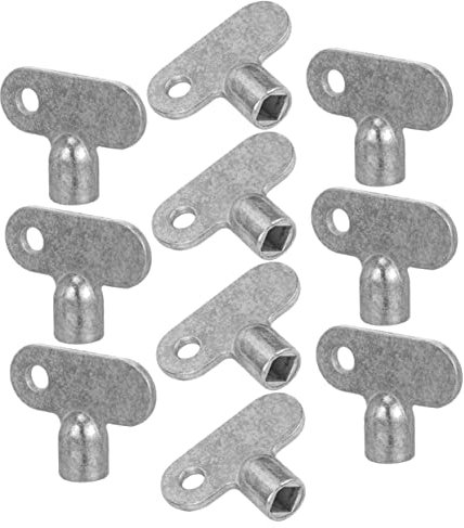 SHINEOFI 10stücke Heizkörper-entlüftungsschlüssel Aus Zinklegierung Steckschlüssel Zum Entlüften Von Heizkörpern Und Wasserhähnen Praktisch Und Langlebig