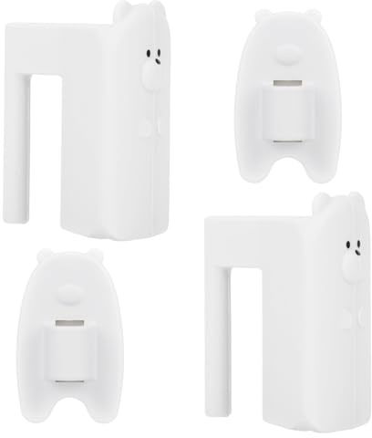 2pcs Butée de Porte pour Bébé, en Silicone pour Éviter Les Blessures Par Pincement Des Doigts (Blanc)
