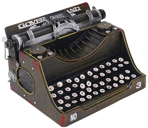 Retro -Schreibmaschinen Verbessert Jeden Raum mit Einem Vintage -Touch, Antique Mapewriter Modell Handgefertigte Requisiten Sammelbare Anzeigemodell für Home Studio Office Decoration Ornament