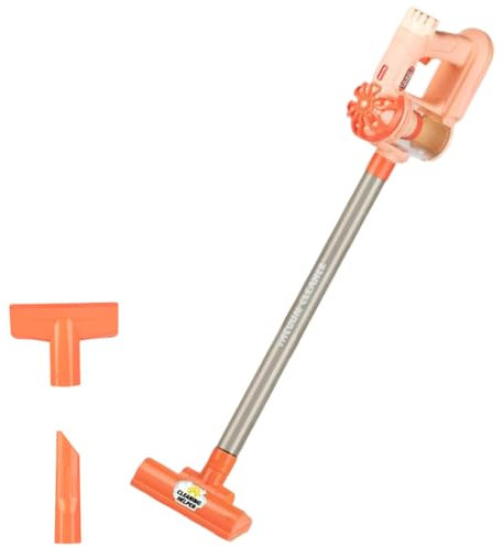 1 set di bambini aspirapolvere, 24x5 aspirapolvere elettrico staccabile realistico con aspirazione funzionante, giocattolo per bambini che costruisce le competenze interattivo che funziona per bambin