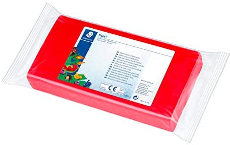STAEDTLER 8421 Noris Club Plastilin-Knete, 1000 g, rot
