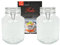 2er Set Einmachglas Bügelverschluss Original Fido 3,0L incl. Bormioli Rezeptheft