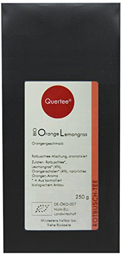 Quertee - Bio Rotbuschtee Orange Lemongras - Mit Geschmack nach fruchtig-frische Orange (250 g)
