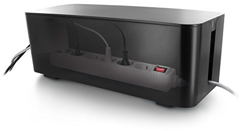 Lifebox boîte02 N organizador de cable/Extensión talla grande negro