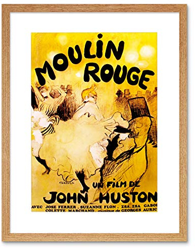 Film Moulin Rouge Cancan Burlesque Paris Huston FERRER Gabor Art Print B12X7143