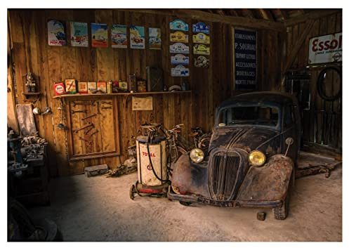 Forwall Vlies Fototapete, Auto, 152x104cm | Fototapeten - Tapeten - für Wohnzimmer Schlafzimmer - Vliestapete Wandtapete Tapete 3D Effekt- inkl. Kleister