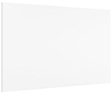 Bilderwelten Küchenrückwand aus Glas 59 x 90 cm Weiß Panorama Spritzschutzglas