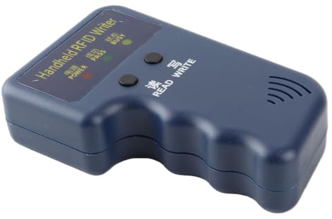 Tosuny Handheld 125Khz RFID Kopierer ID Kartenleser Writer, Duplicator + 6 beschreibbare Schlüsseletiketten + 6 Karten, geeignet für Community, Schule, Büro und andere Zugangskontrollen Benötigte Orte